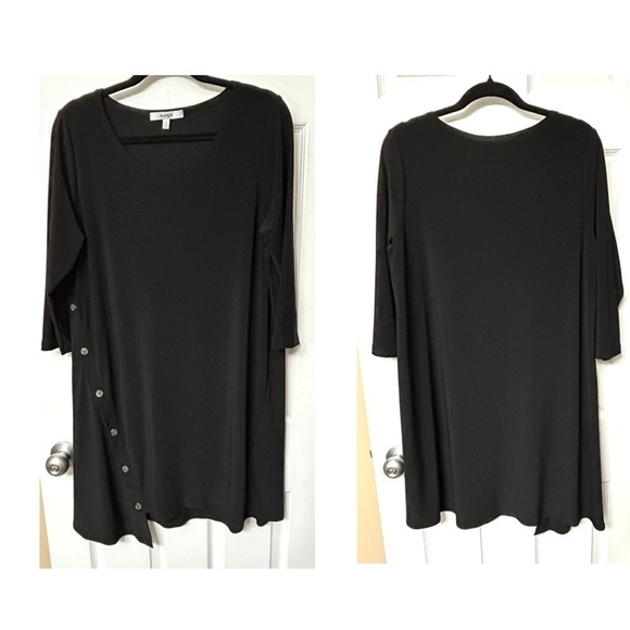 Sympli Quest Angle Tunic in Black Size 12 - Picture 4 of 13